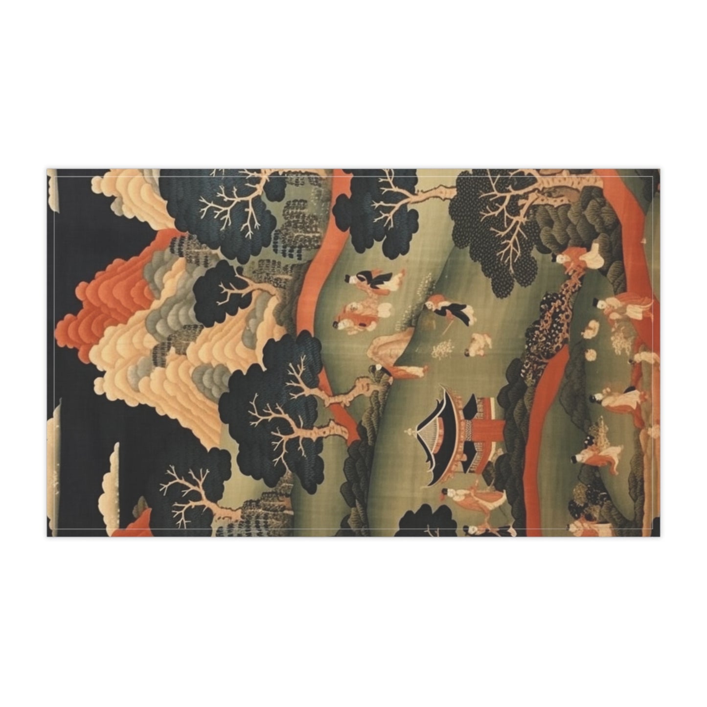 Tapestry Treasures: Japanese-inspired Kitchen Towel for Art Lovers