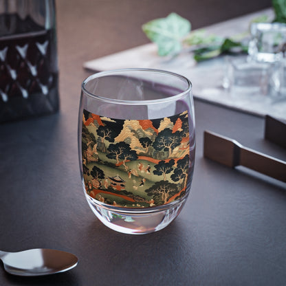 Tapestry Treasures: Japanese-inspired Whiskey Glass for Art Lovers