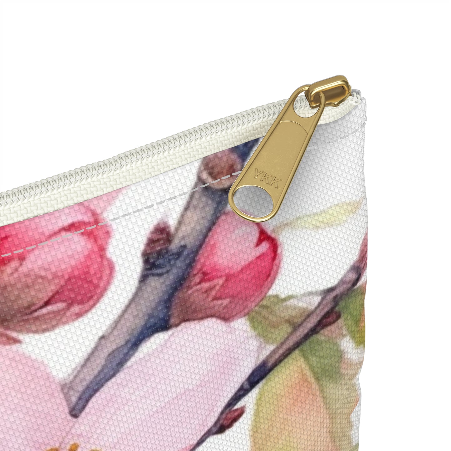 Whimsical Delight: Watercolor Cherry Blossom Tree Accessory Pouch