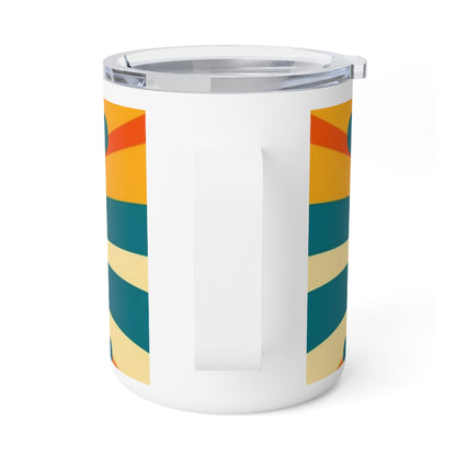 Atomic Age Sunshine: Midcentury Modern Sun Insulated Coffee Mug