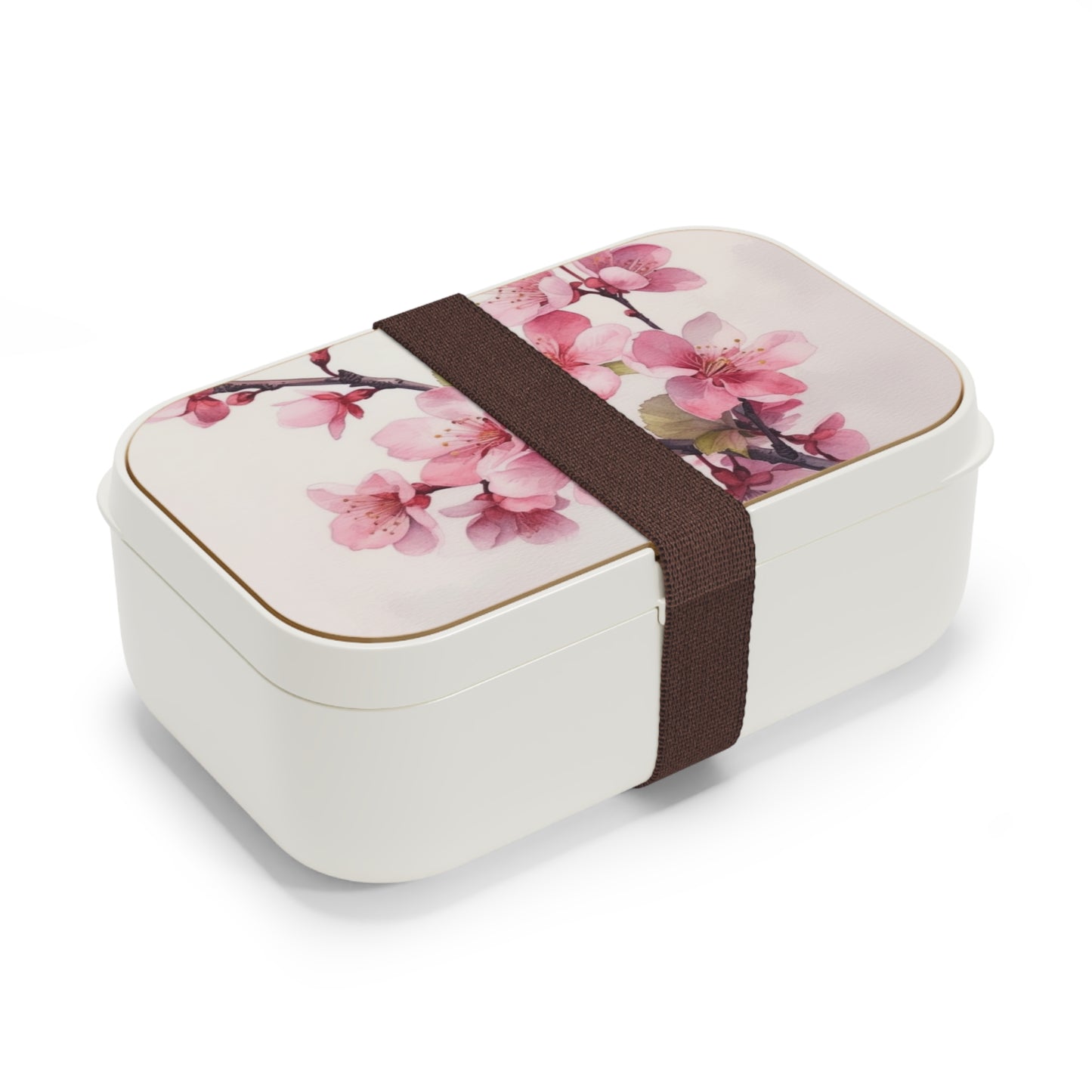 Artistic Flourish: Floral Watercolor Cherry Blossom Bento Box