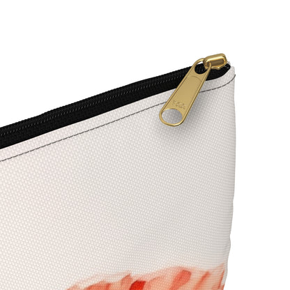 Whimsical Poppy Flower Watercolor Accessory Pouch: An Artistic Delight