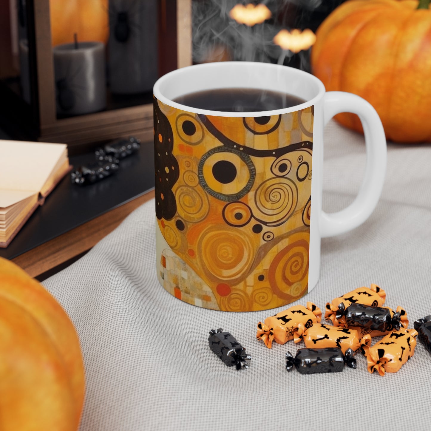 Gustav Klimt Inspired Ceramic Mug: A Tribute to the Iconic Art of the Vienna Secession