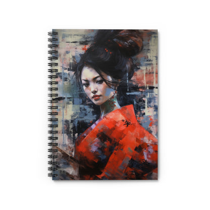 Geisha Dreams Abstract Spiral Notebook