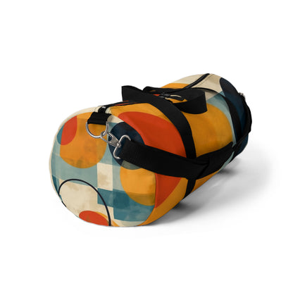 Geometric Artistic Fusion: Step into Modern Artistry with our Midcentury Modern Duffel Bag