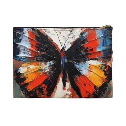 Accessory Pouch with Bauhaus-Inspired Butterfly Drawing: A Harmonious Blend of Art and Functionality