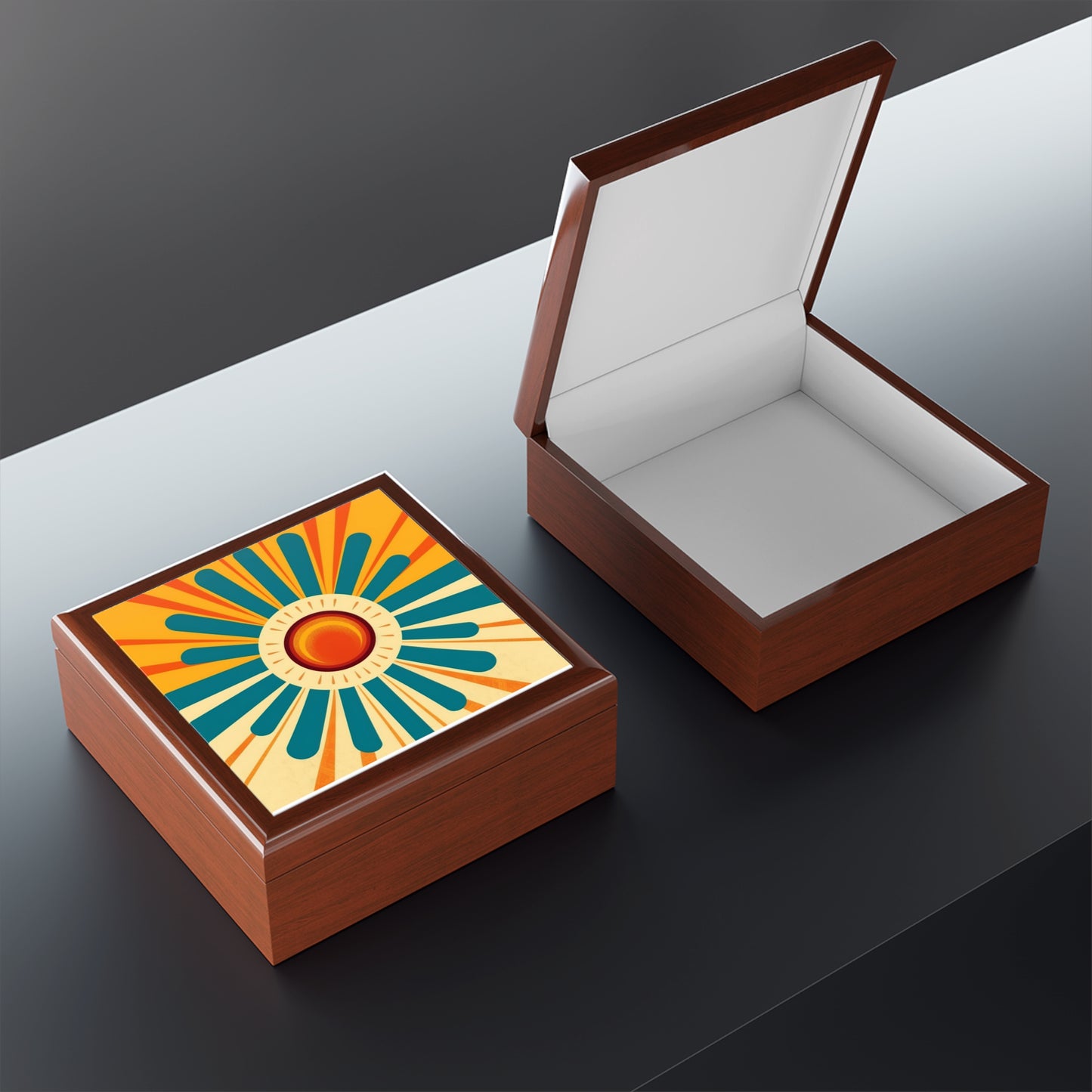 Atomic Age Sunshine: Midcentury Modern Sun Jewelry Box