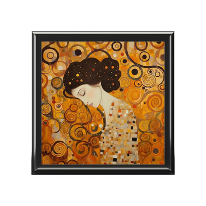 Gustav Klimt Inspired Jewelry Box A Tribute to the Iconic Art of the Vienna Secession