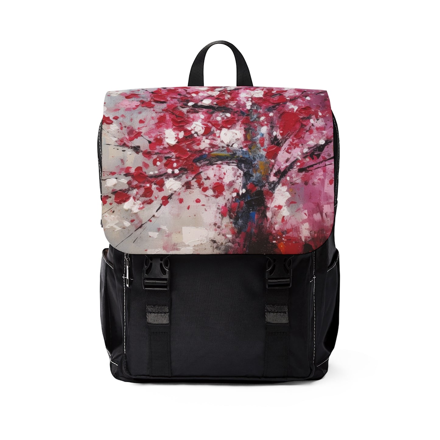 Cherry Blossom Dreams Abstract Unisex Casual Shoulder Backpack