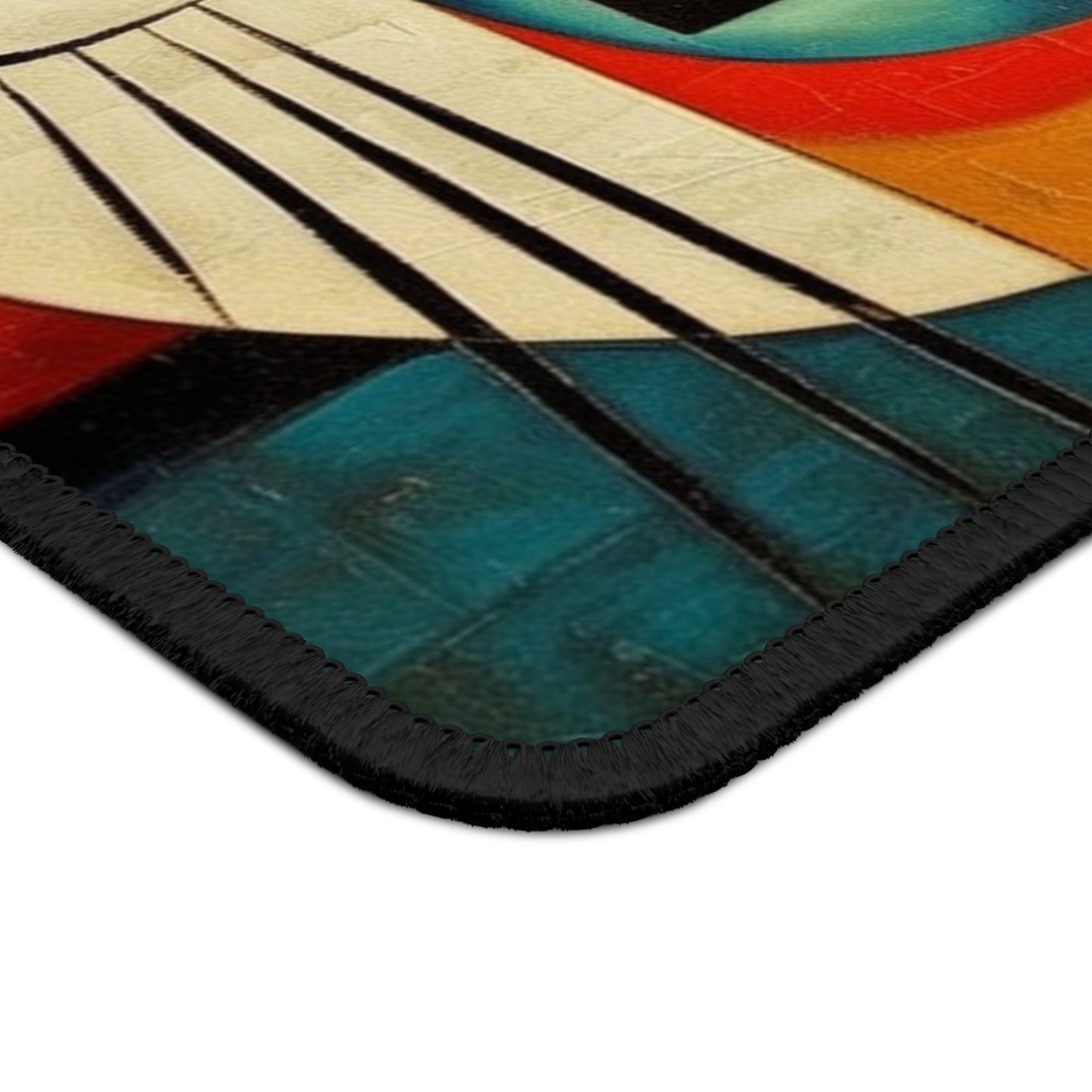 Artistic Vintage Vibes: Picasso-Inspired Midcentury Modern Gaming Mouse Pad for Retro Fashion