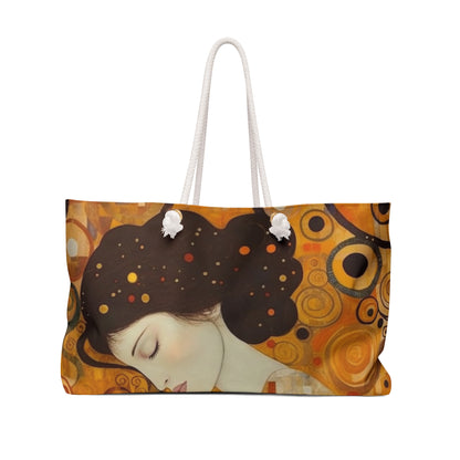 Gustav Klimt Inspired Weekender Bag : A Tribute to the Iconic Art of the Vienna Secession