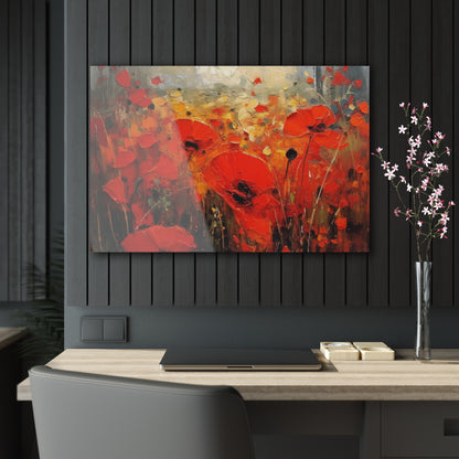 Whimsical Poppy Art on Acrylic Prints