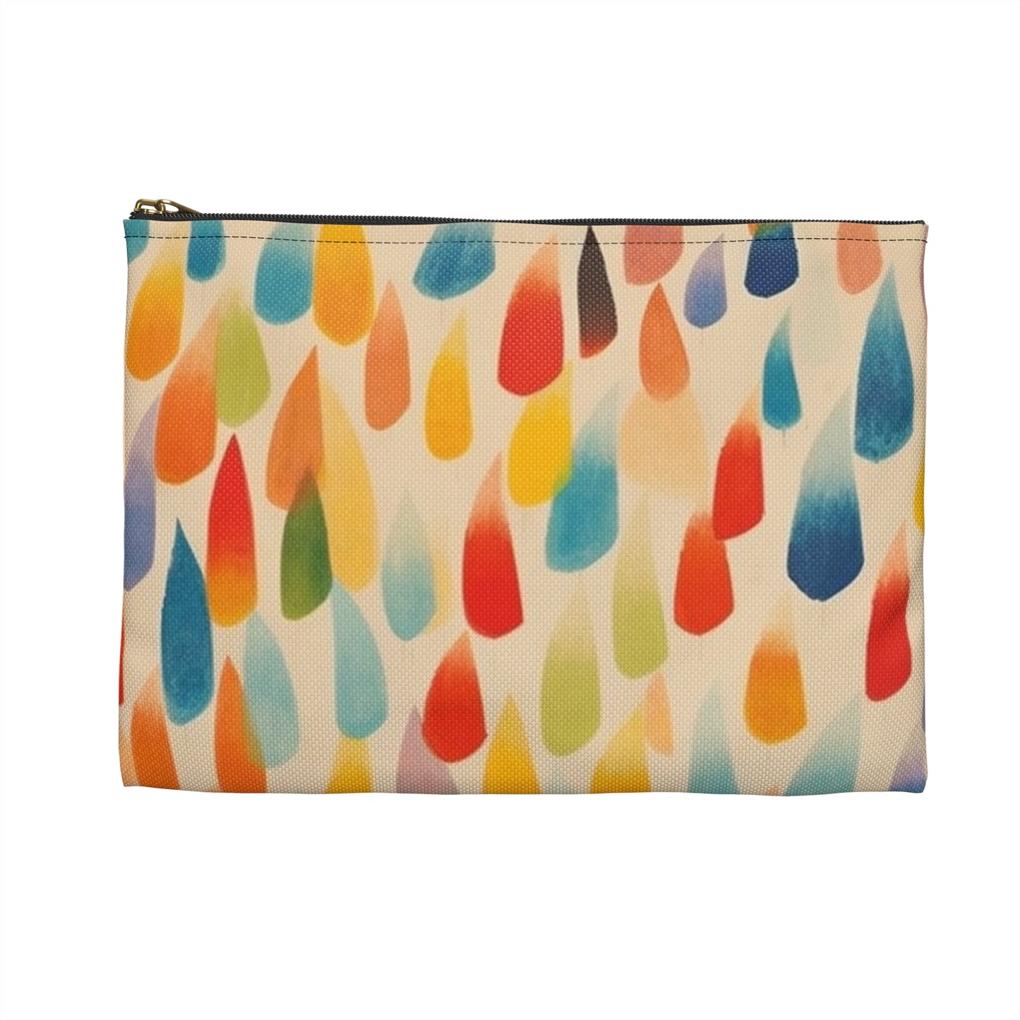 Energetic Abstraction: Colorful Shapes Accessory Pouch