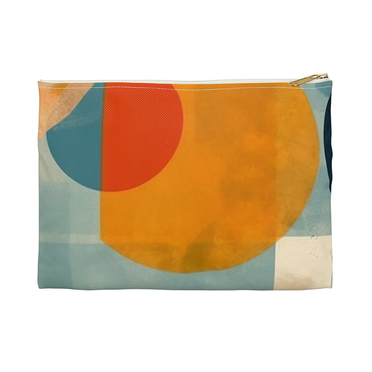 Midcentury Modern Geometric Art Accessory Pouch: Iconic Design and Versatile Storage Solution