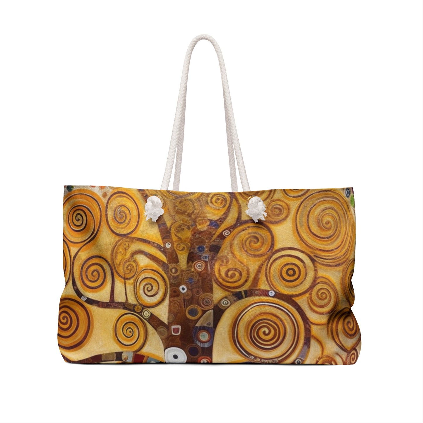 Captivating Artistry: The Tree of Life Weekender Bag, Inspired by Gustav Klimt's Timeless Masterpiece