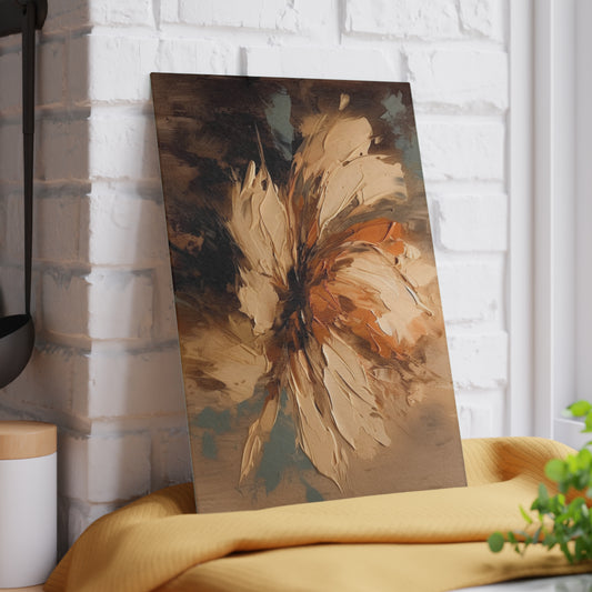 Artistic Fusion: Glass Cutting Board Infused with Tan Hua-Inspired Abstract Art