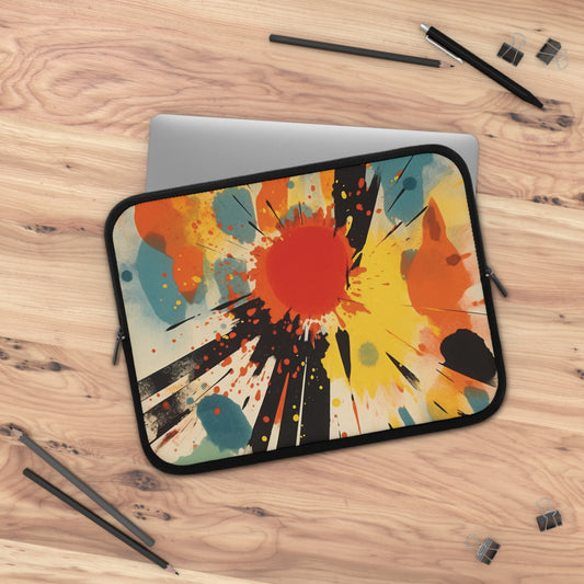 Energetic Explosion Laptop Sleeve - Unleash Your Productivity in Vibrant Style!
