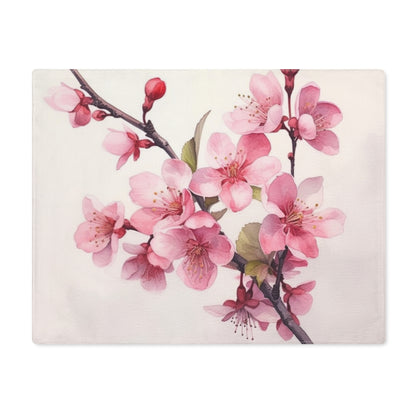 Artistic Flourish: Floral Watercolor Cherry Blossom Placemat