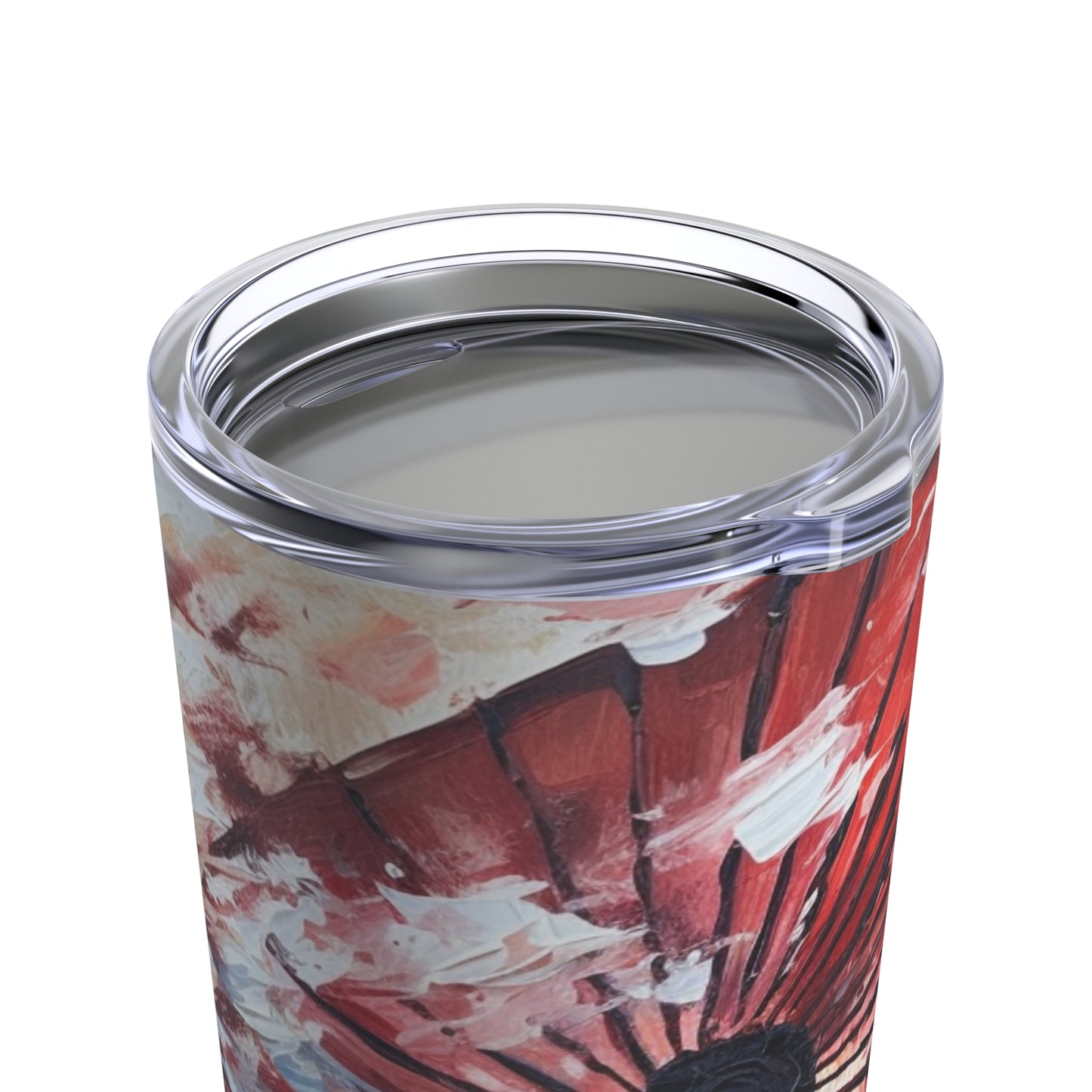 Abstract Japanese Umbrella Painting Tumbler: Unleashing Artistic Beauty