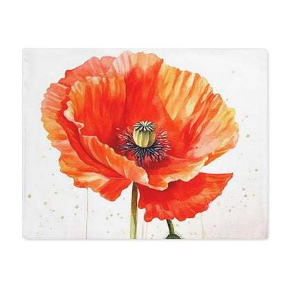 Watercolor Poppy Garden Placemat: Unleash the Beauty of Nature