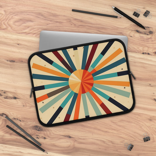 Artistic Abstractions: Starburst Laptop Sleeve for Modern Abstract Art Lovers