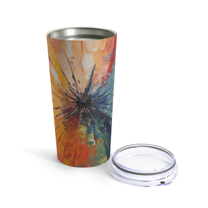 Abstract Art Tumbler: Japanese Umbrella, A Reflection of Creativity