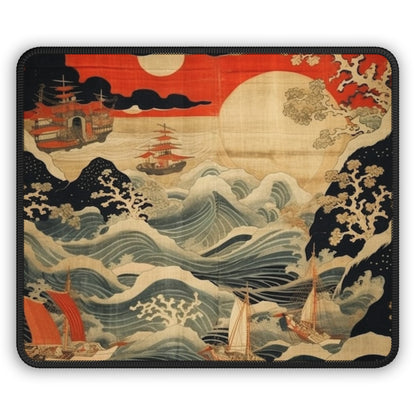 Artistic Fusion - Where Japanese Tapestry Meets the Perfect Gaming Mouse Pad