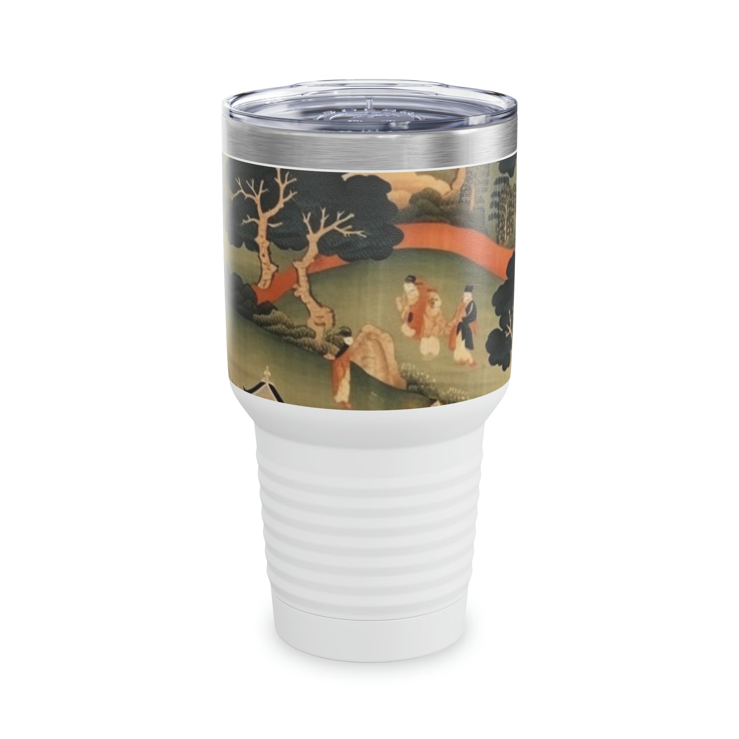 Tapestry Reflections: Ringneck Tumbler Celebrating the Artistry of Japanese Textiles