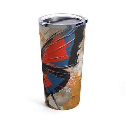 Bauhaus-Inspired Butterfly Wings: Tumbler for Abstract Art Enthusiasts