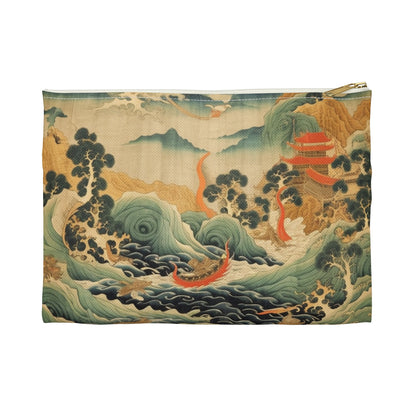 Harmony of the Elements: Japanese Tapestry-Inspired Accessory Pouch