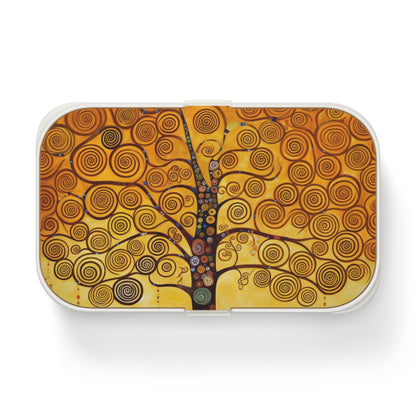 Symbolic Harmony: Gustav Klimt Tree of Life Bento Box, Embrace Artistic Elegance