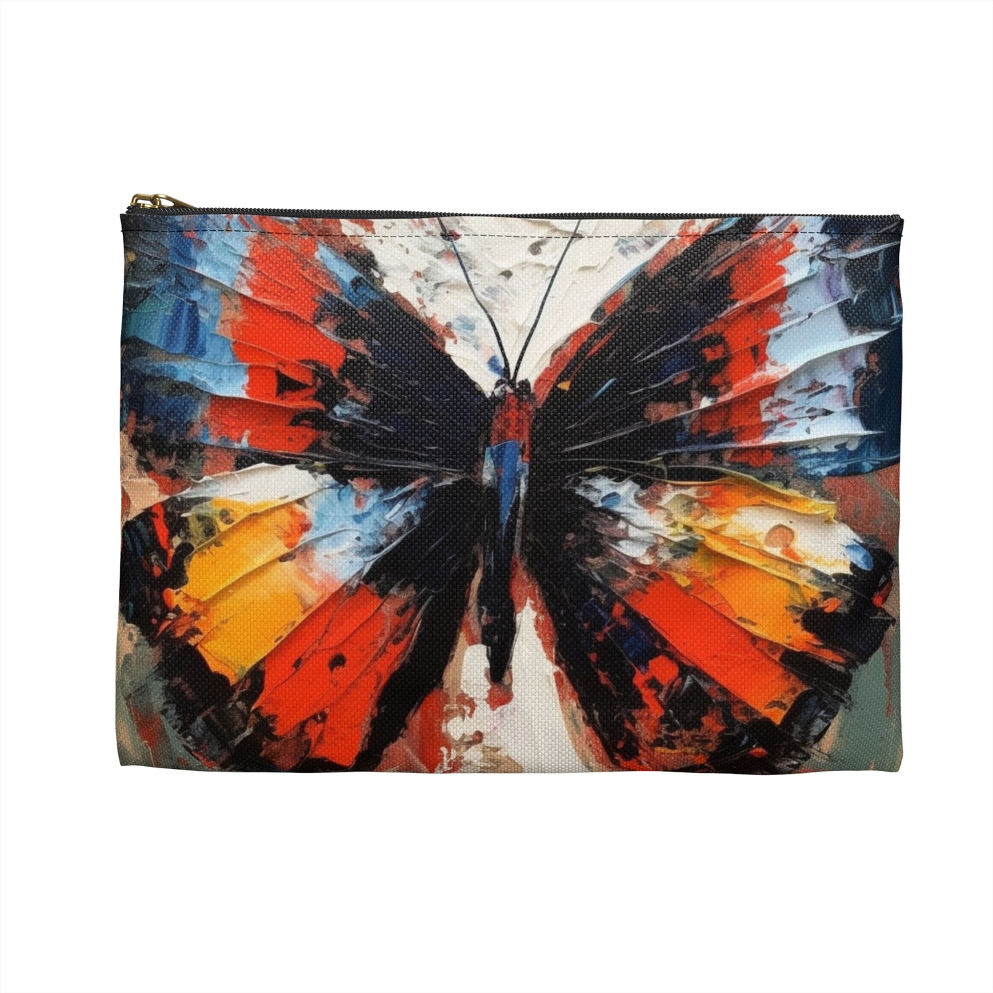 Accessory Pouch with Bauhaus-Inspired Butterfly Drawing: A Harmonious Blend of Art and Functionality