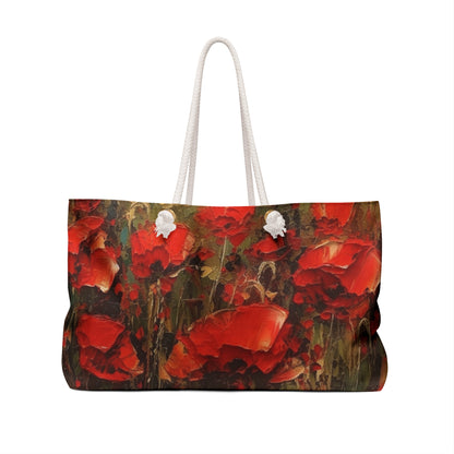 Abstract Poppy Fields: Weekender Bag for Artistic Inspiration