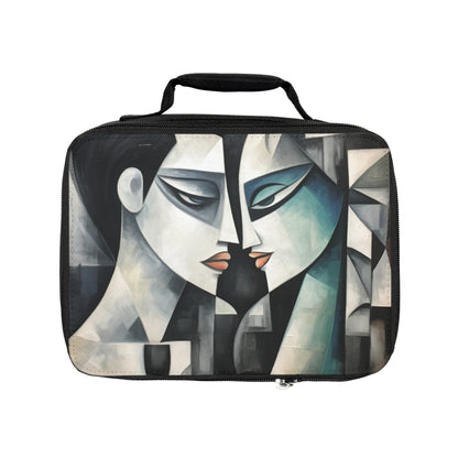 Lunch Bag with Cubist Art: Artistic Finesse and Abstract Flair