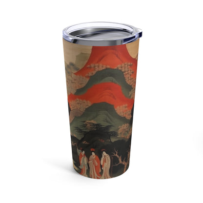 Custom Japanese Tapestry on a Tumbler - Elevate Your Drink Experience with Unique Artistic Expression