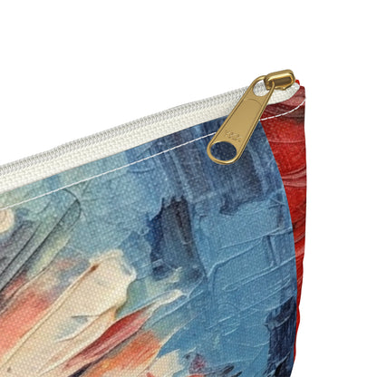 Umbrella Painting Accessory Pouch: Channel Your Inner Artist with Abstract Oil Paint