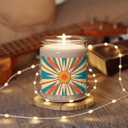 Scandi Starburst Bliss: Starburst Candy Colored Scandinavian Design Scented Candle