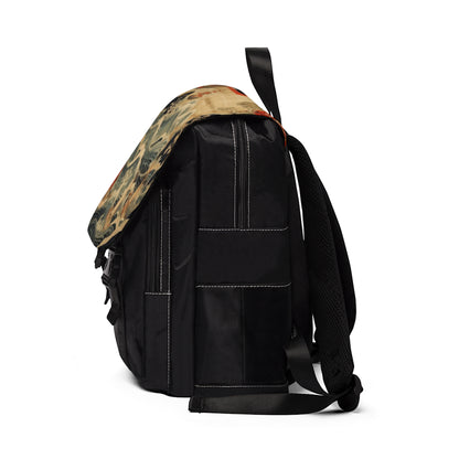 Artistic Fusion - Where Japanese Tapestry Meets the Perfect Unisex Casual Shoulder Backpack