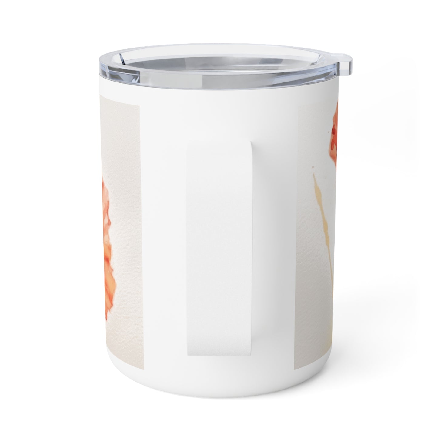 Whimsical Poppy Flower Watercolor Insulated Coffee Mug: An Artistic Delight