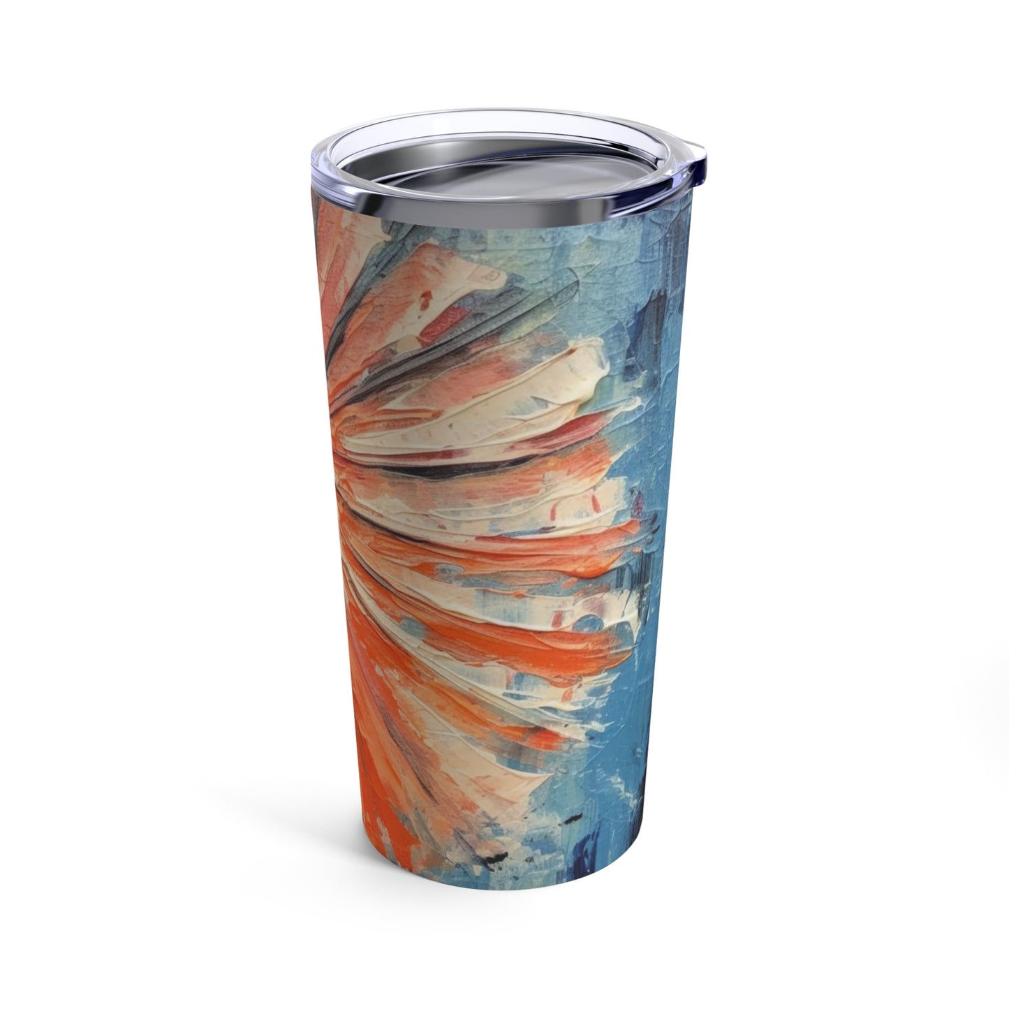 Umbrella Painting Tumbler: Channel Your Inner Artist with Abstract Oil Paint