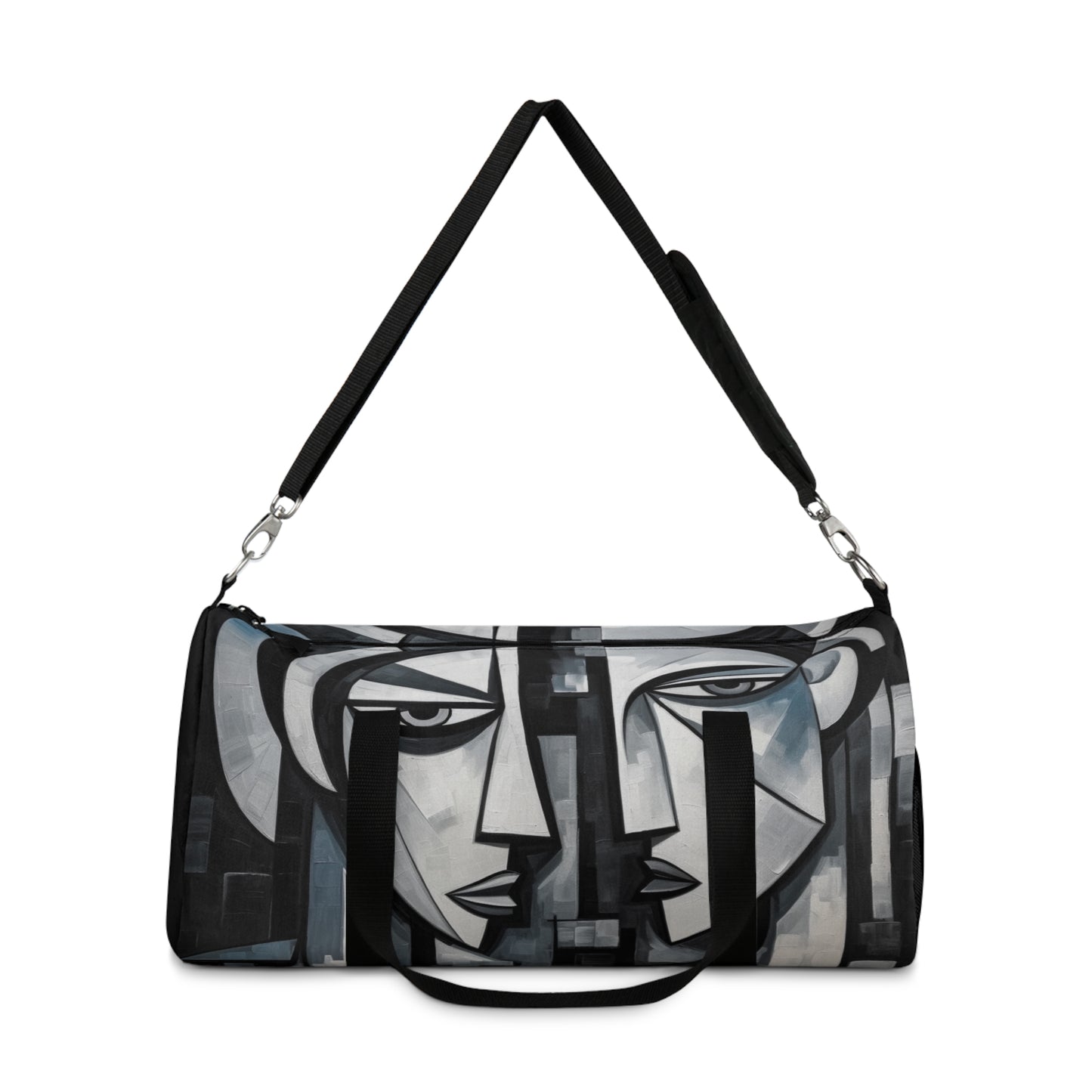 Duffel Bag with Cubist Art Finesse and Abstract Flair