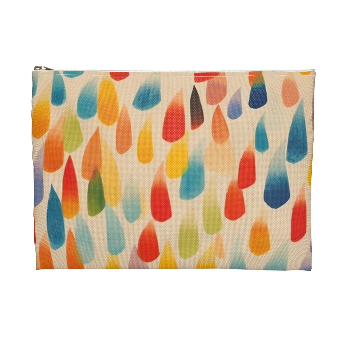 Energetic Abstraction: Colorful Shapes Accessory Pouch