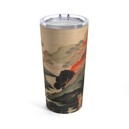 Custom Japanese Tapestry on a Tumbler - Elevate Your Drink Experience with Unique Artistic Expression