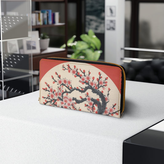 Enchanting Petal Symphony: Zipper Wallet