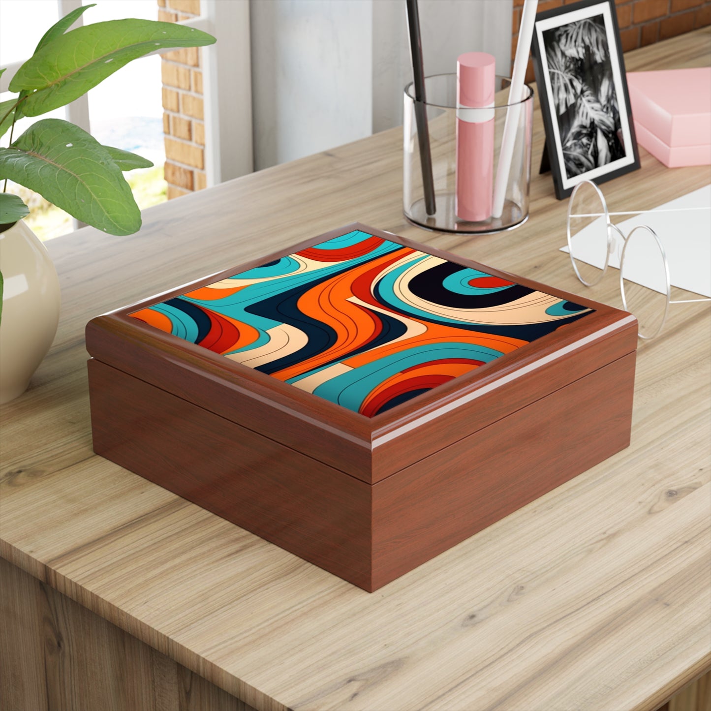 Midcentury Abstractions: Abstract-Inspired Jewelry Box for Atomic Age Design