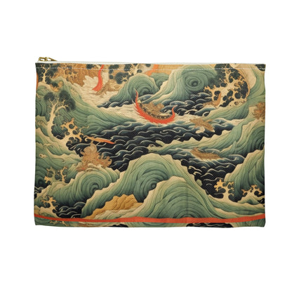 Harmony of the Elements: Japanese Tapestry-Inspired Accessory Pouch