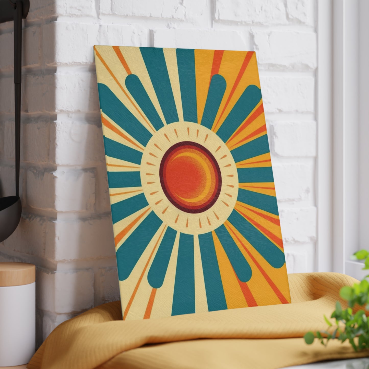 Atomic Age Sunshine: Midcentury Modern Sun Glass Cutting Board