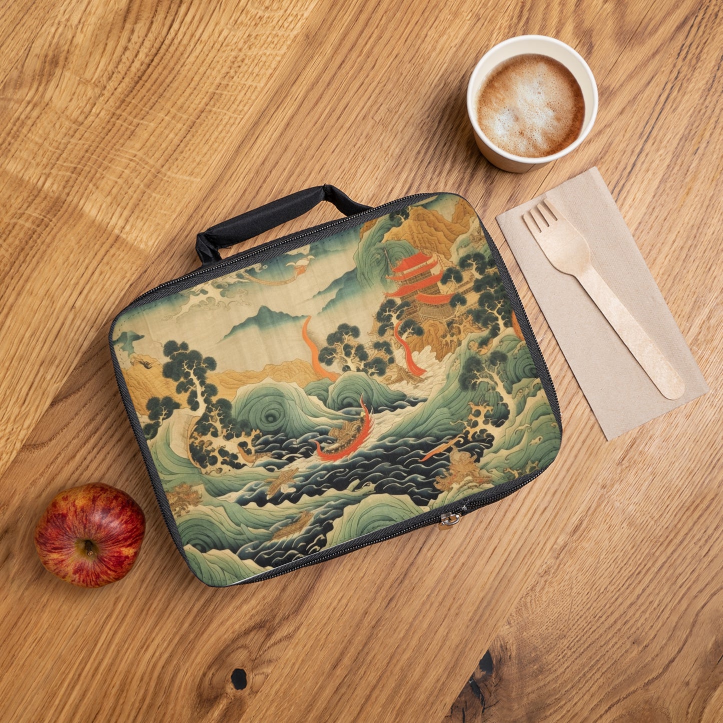 Harmony of the Elements: Japanese Tapestry-Inspired Lunch Bag