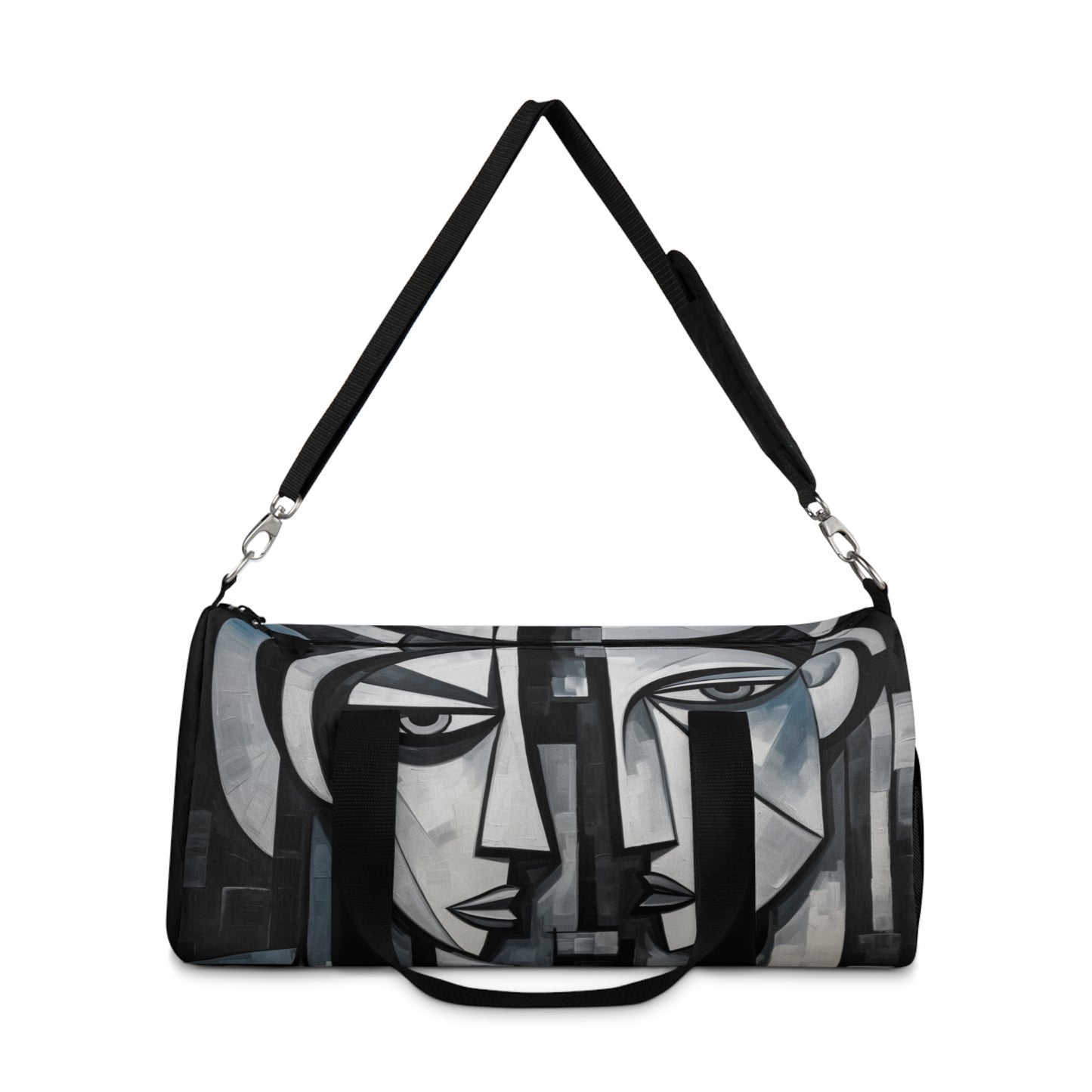 Duffel Bag with Cubist Art Finesse and Abstract Flair