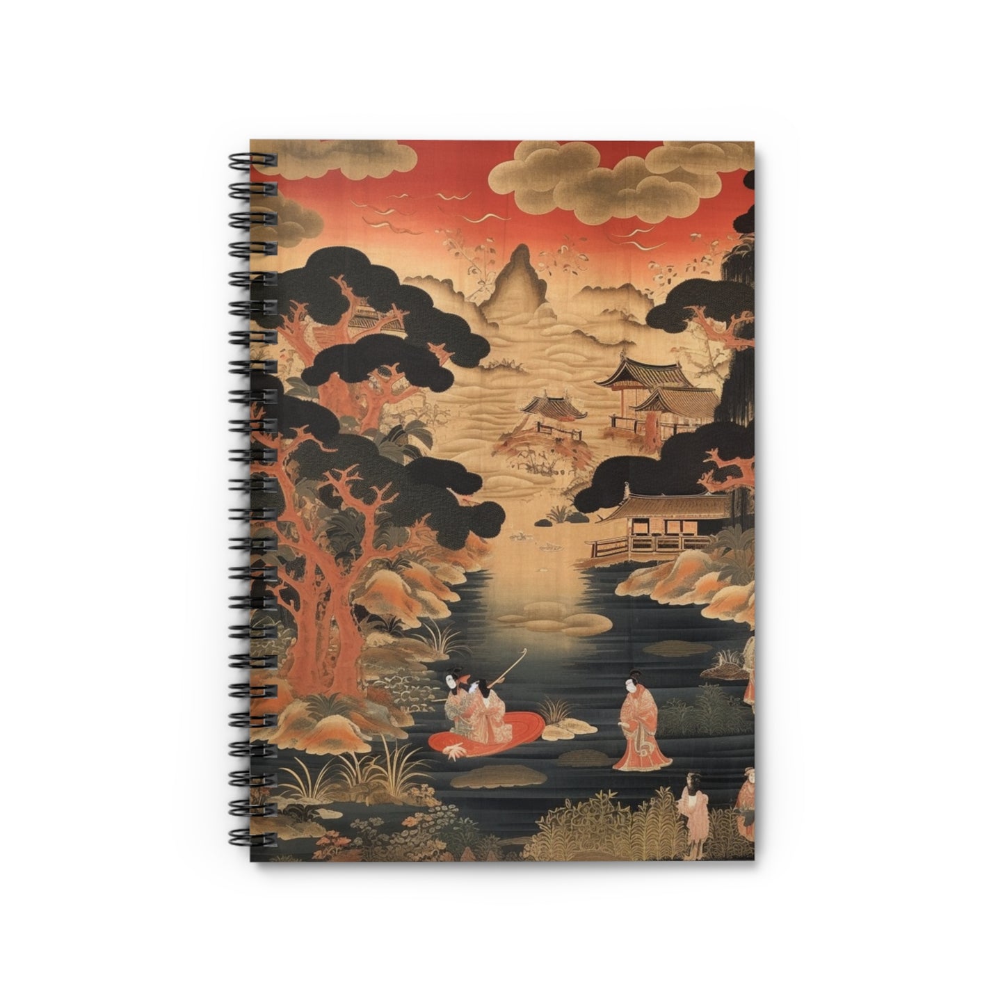 Custom Japanese Tapestry Spiral Notebook: Your Personalized Artistic Statement